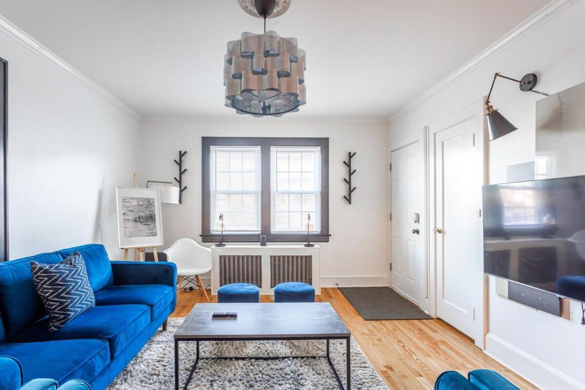 The Blue Sapphire 2Br 2 King Beds & Ample Backyard Apartment บริดจ์พอร์ต ภายนอก รูปภาพ